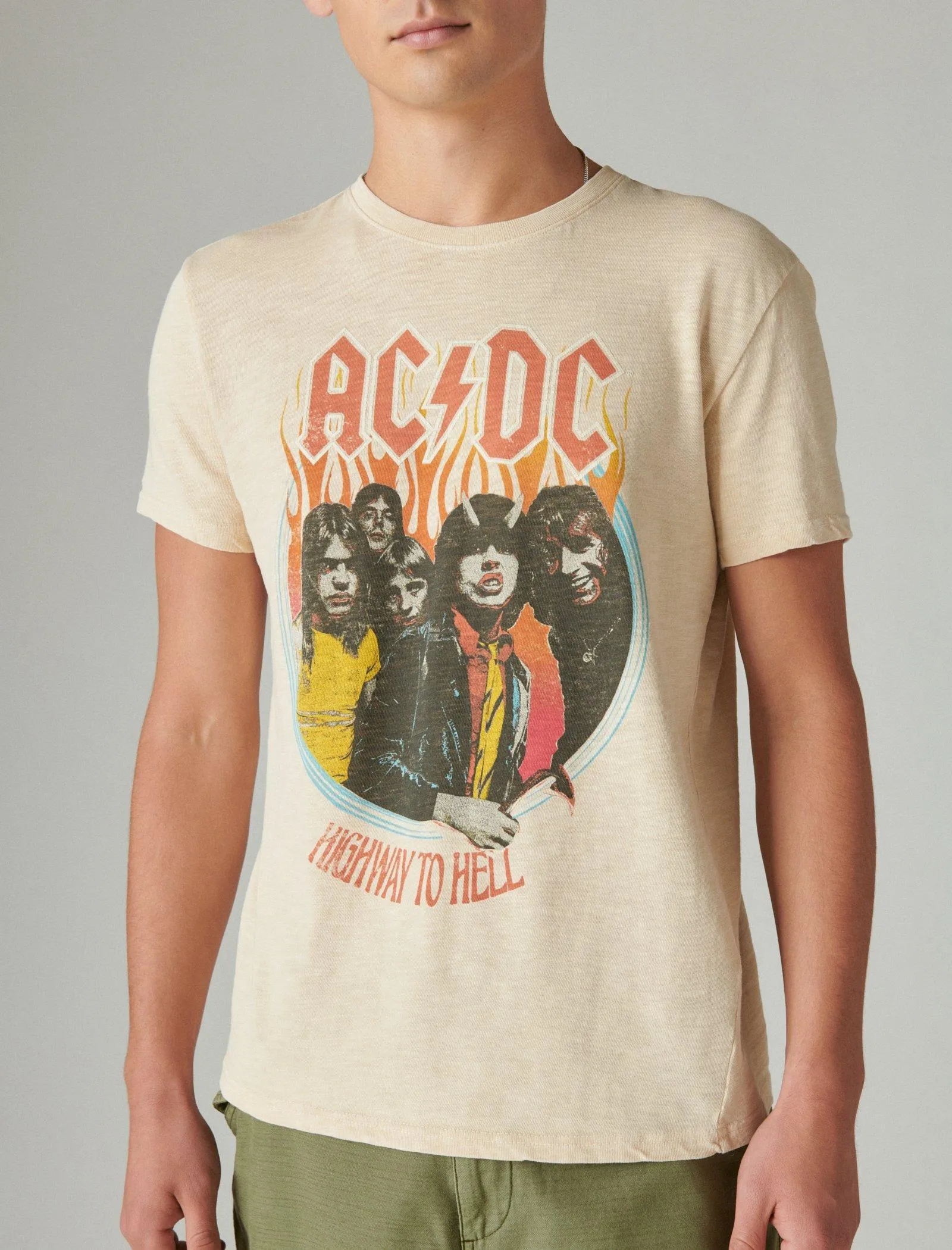 Lucky Brand Acdc Highway To Hell Tee Sheer Bliss Lucky Brand