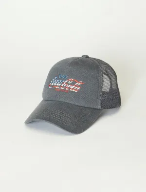 Lucky Brand Americana Coca Cola Trucker Hat Grey Lucky Brand