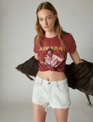 Lucky Brand Aretha Respect Classic Crew Oxblood Red Lucky Brand