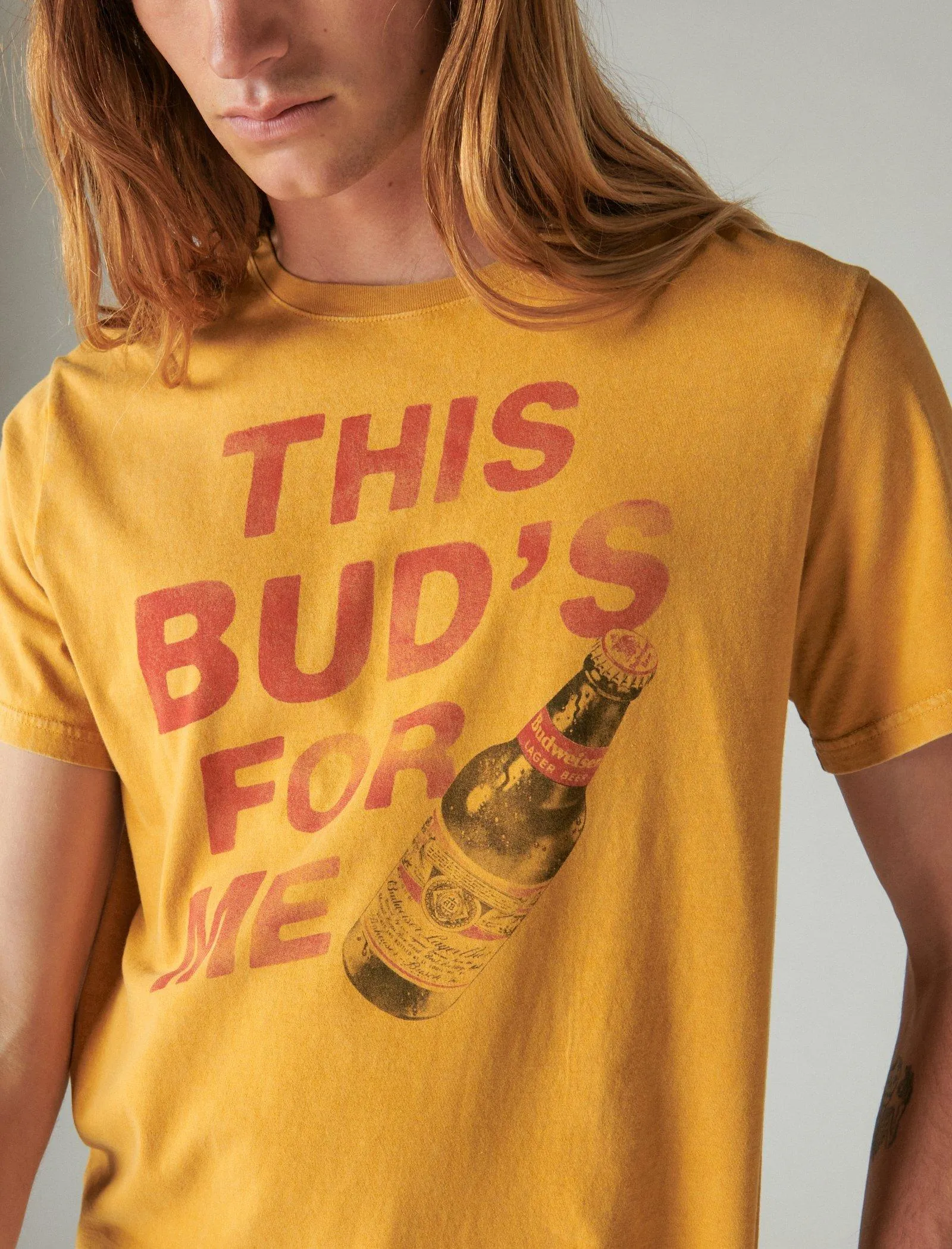 Lucky Brand Bud's For Me Tee Harvest Gold Lucky Brand