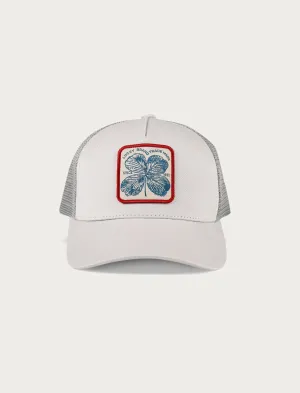 Lucky Brand Clover Patch Trucker Hat Open Grey Lucky Brand