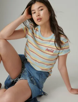 Lucky Brand Coca-Cola Stripe Tee Multi Lucky Brand