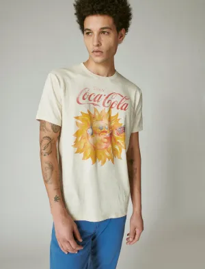 Lucky Brand Coca Cola Sunshine Graphic Tee Birch Lucky Brand