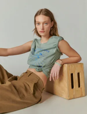Lucky Brand Find Luck Classic Crew Chinois Green Lucky Brand