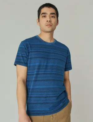 Lucky Brand Indigo Print Crew Multi Lucky Brand