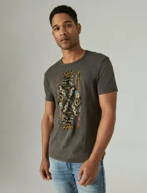 Lucky Brand King Of Diamonds Tee Black Mountain Lucky Brand