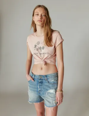 Lucky Brand La Classic Crew Cameo Rose Lucky Brand