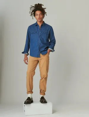Lucky Brand Lived-In Denim Long Sleeve Utility Shirt Manor Lucky Brand