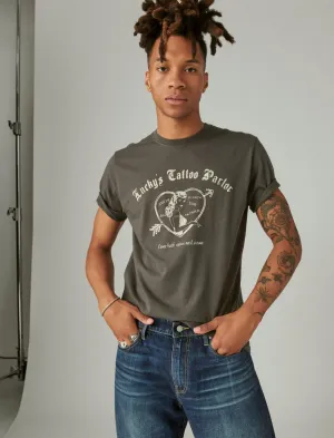 Lucky Brand Lucky Tattoo Graphic Tee Raven Lucky Brand