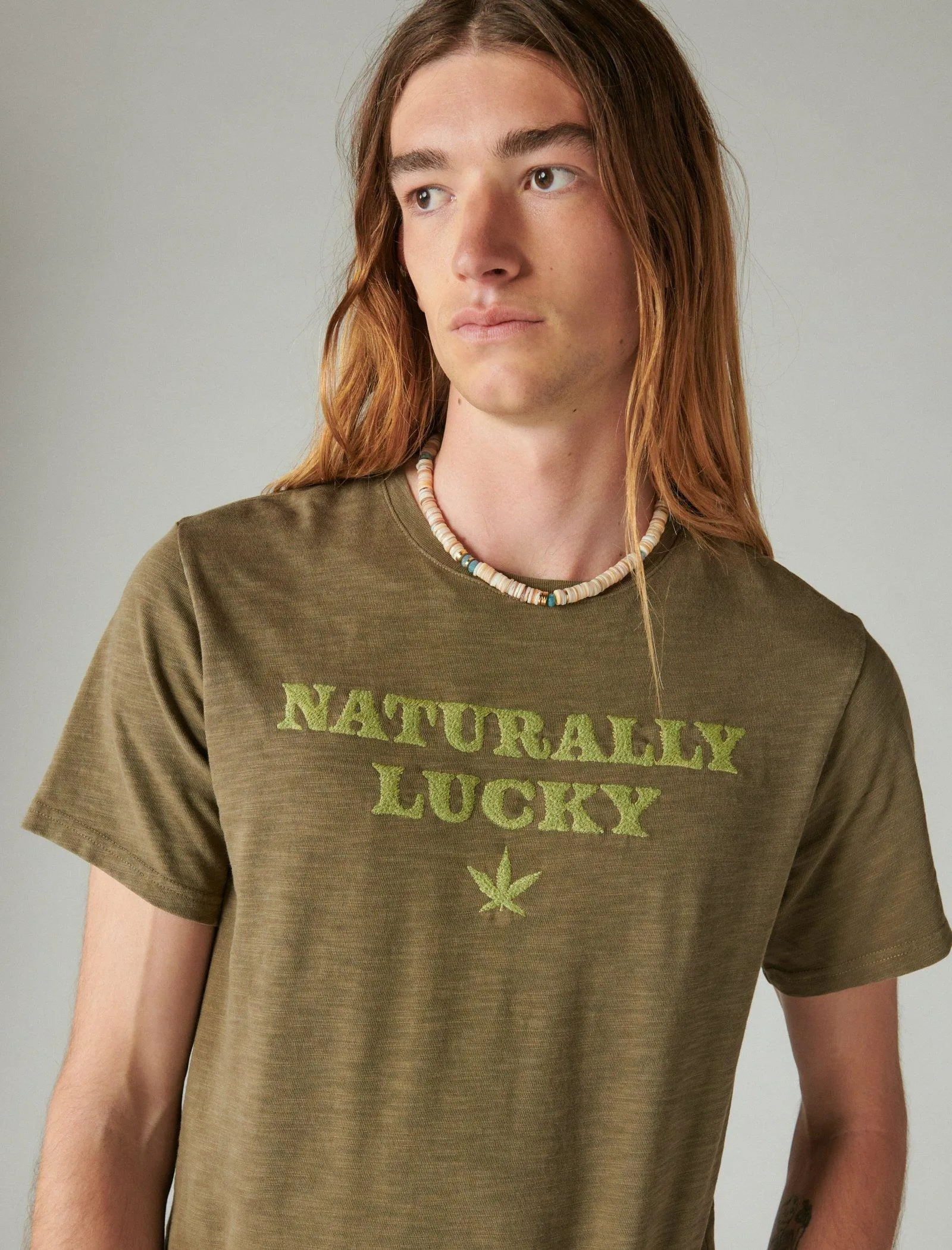 Lucky Brand Naturally Lucky Tee Beech Lucky Brand