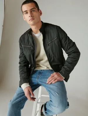 Lucky Brand Nylon Bonneville Jacket Jet Black Lucky Brand