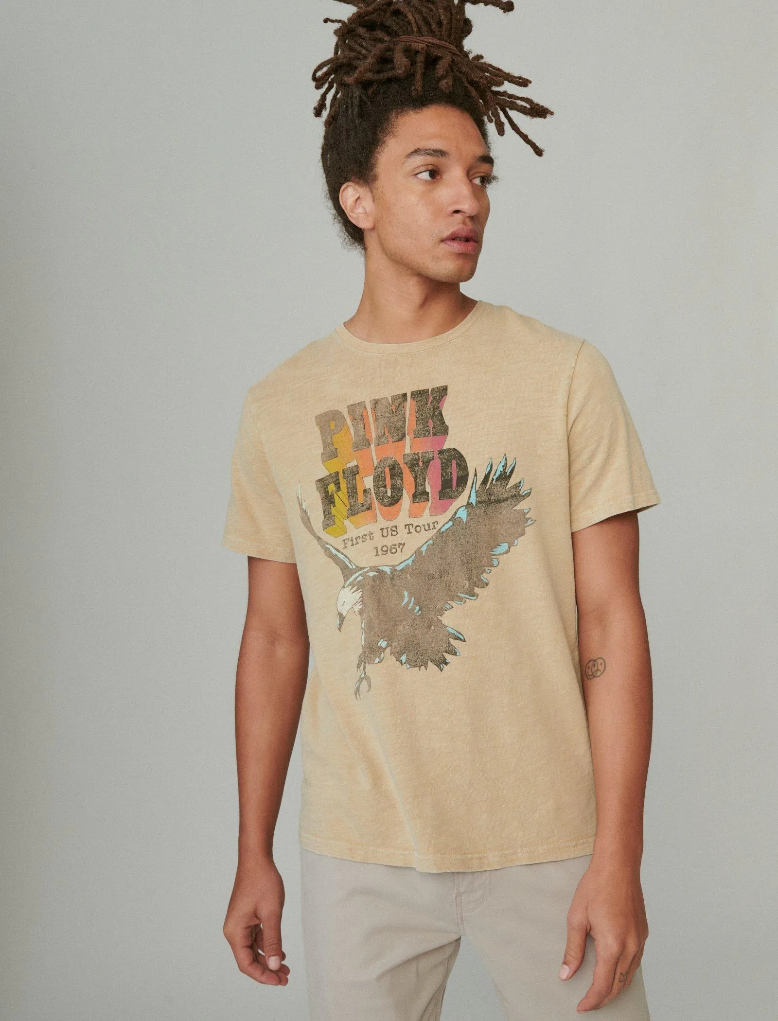 Lucky Brand Pink Floyd Eagle Tee Cornstalk Lucky Brand