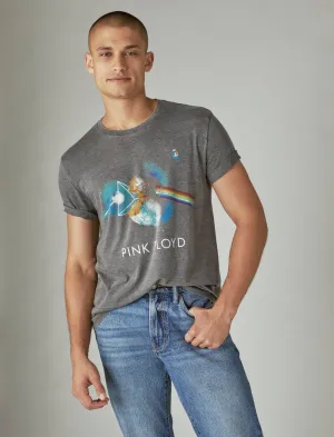 Lucky Brand Pink Floyd Exploding Moon Tee Jet Black Lucky Brand