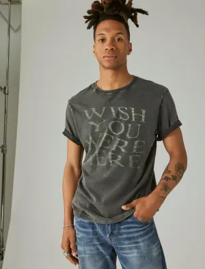 Lucky Brand Pink Floyd Wish You Were Here Graphic Tee Jet Black Lucky Brand