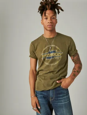 Lucky Brand Rock & Roll Chevy Graphic Tee Beech Lucky Brand