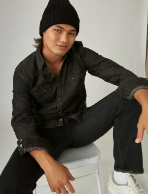 Lucky Brand Sawtooth Denim Western Shirt Alverson Lucky Brand