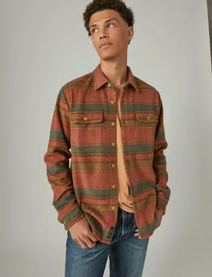 Lucky Brand Stripe Knit Shirting Multi Lucky Brand