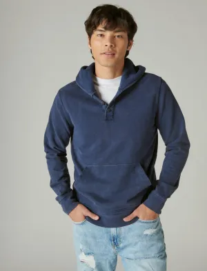 Lucky Brand Sueded Terry Hoodley Navy Blazer Lucky Brand
