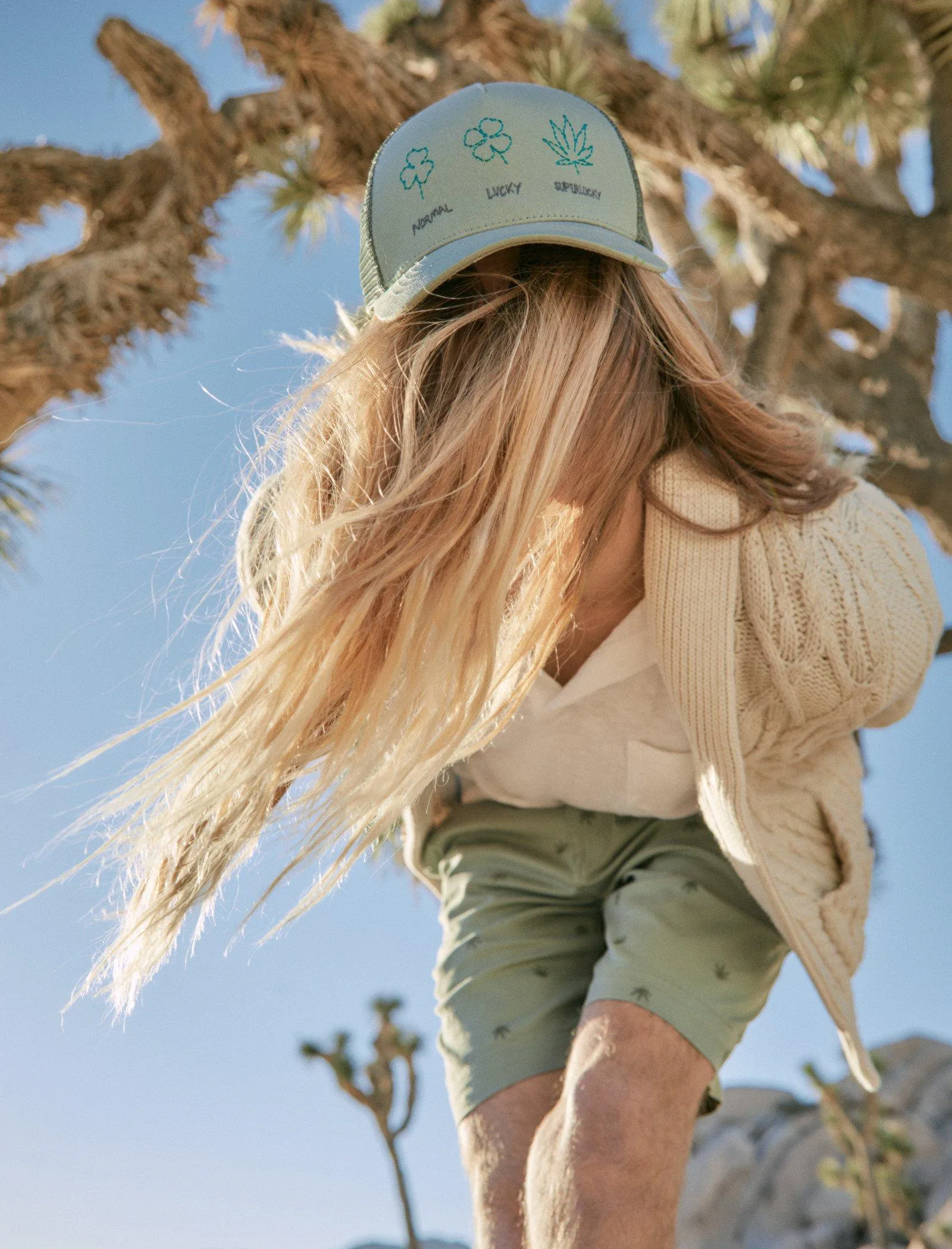 Lucky Brand Super Lucky Trucker Hat Dusty Olive Lucky Brand