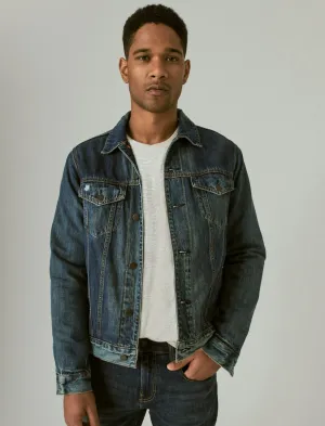 Lucky Brand The Trucker Jacket Yakima Ridge Blanket Lucky Brand