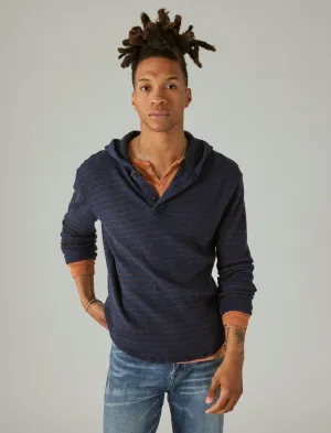 Lucky Brand Thermal Stripe Hoodley Multi Lucky Brand
