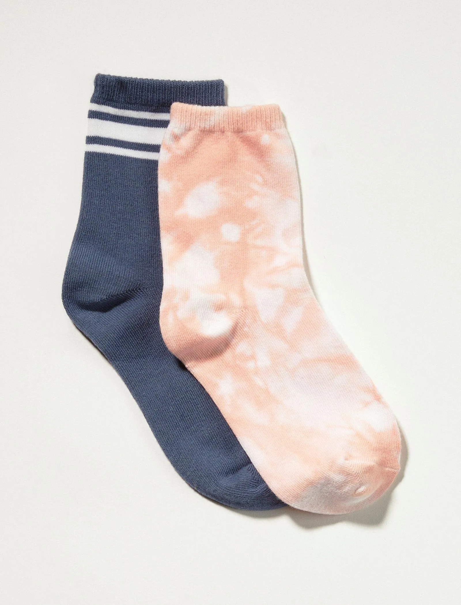 Lucky Brand Tie Dye Stripe Crew Pack Peaches Tie Dye Lucky Brand