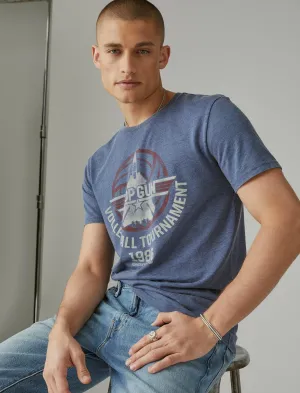 Lucky Brand Top Gun Graphic Tee Ensign Blue Lucky Brand