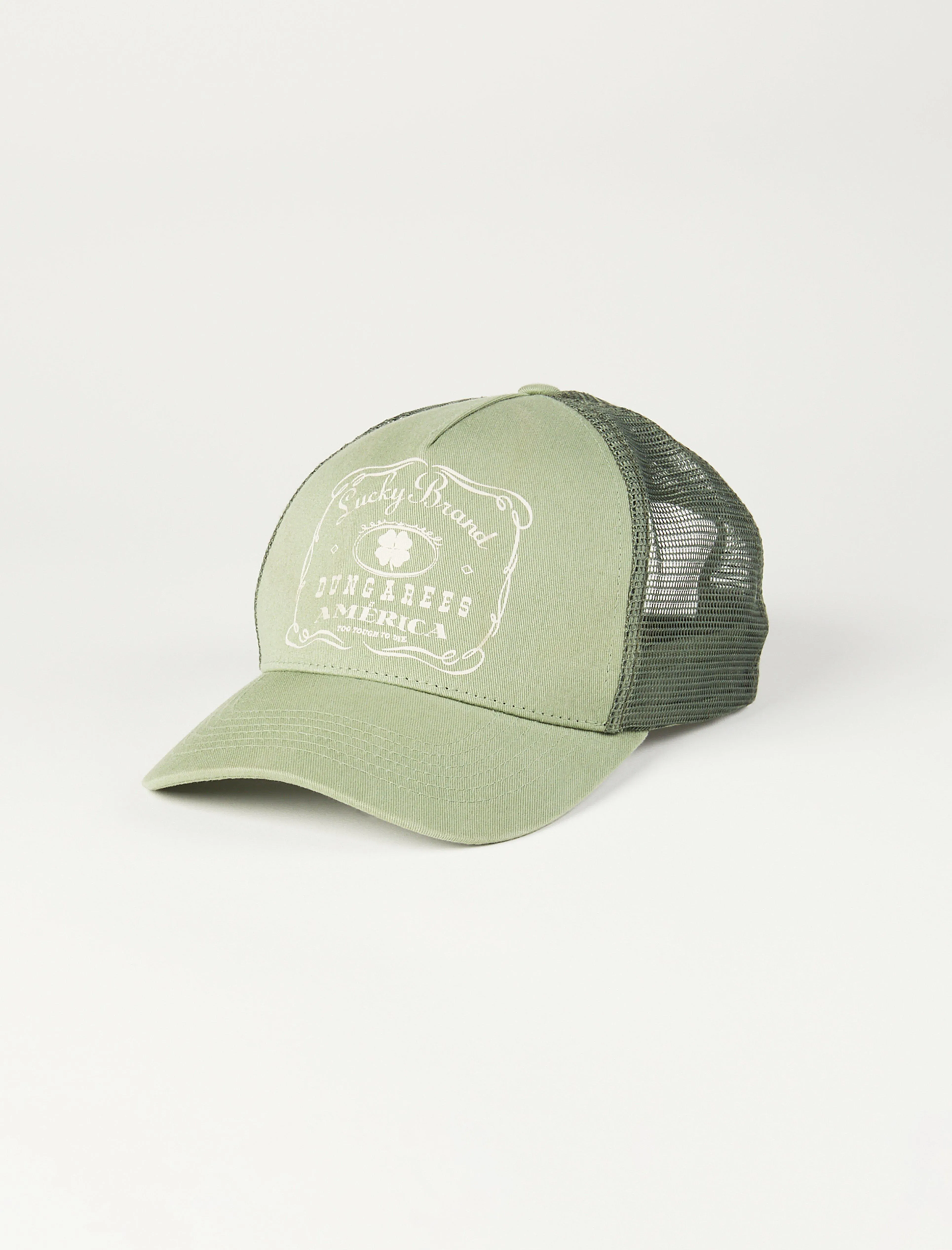 Lucky Brand Vintage Trucker Hat Dusty Olive Lucky Brand