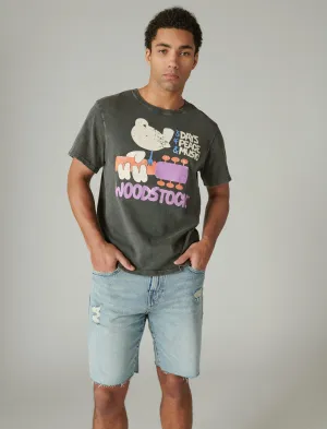 Lucky Brand Woodstock Tee Raven Lucky Brand