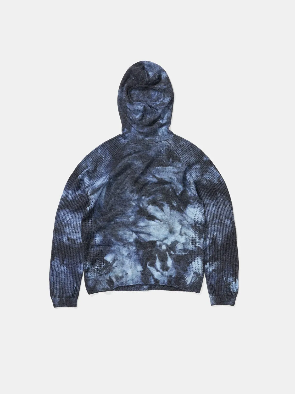 M Balaclava Sweater - Navy Wave Dye