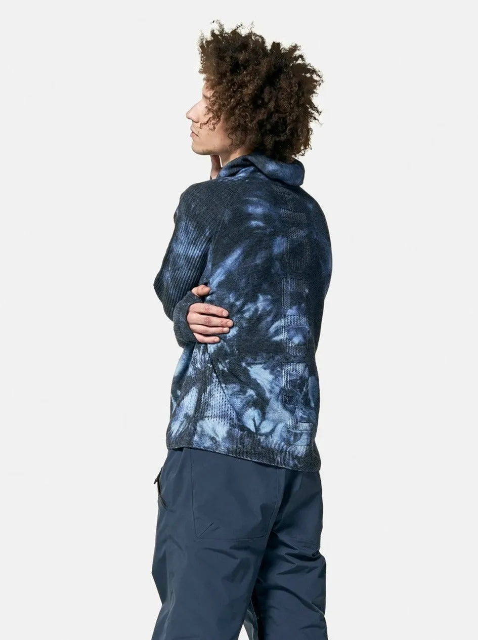 M Balaclava Sweater - Navy Wave Dye