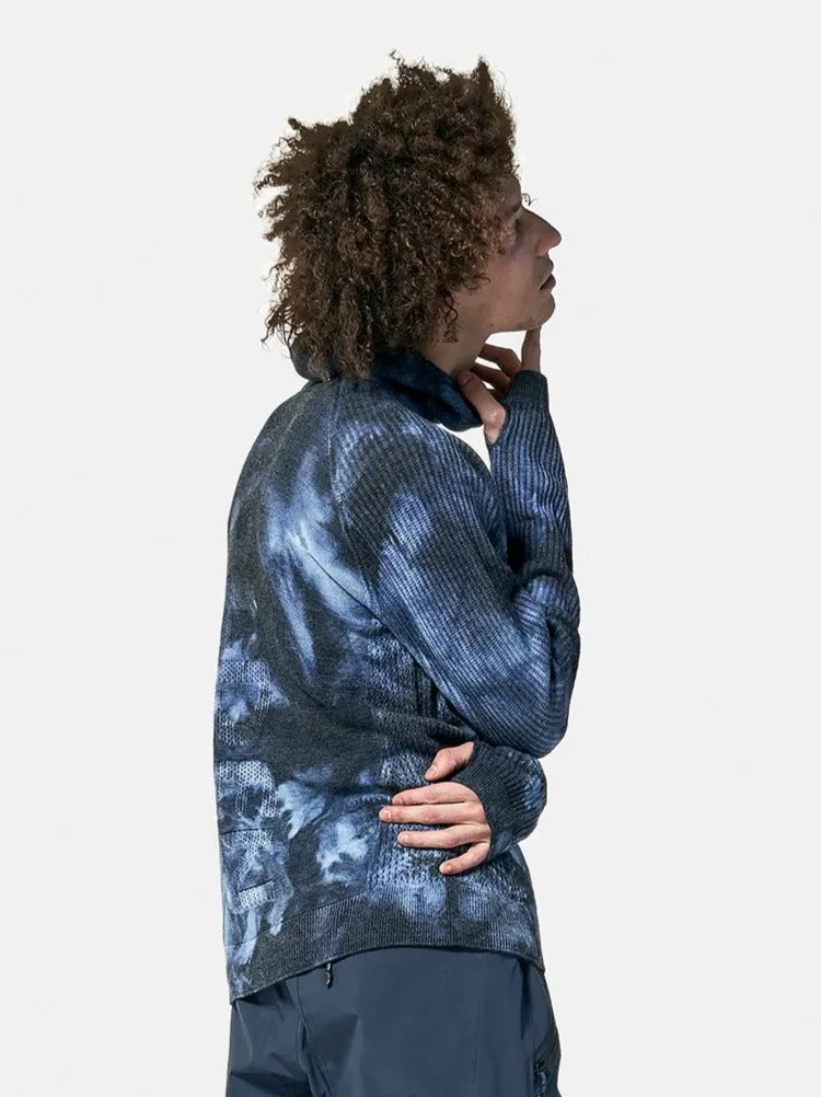 M Balaclava Sweater - Navy Wave Dye