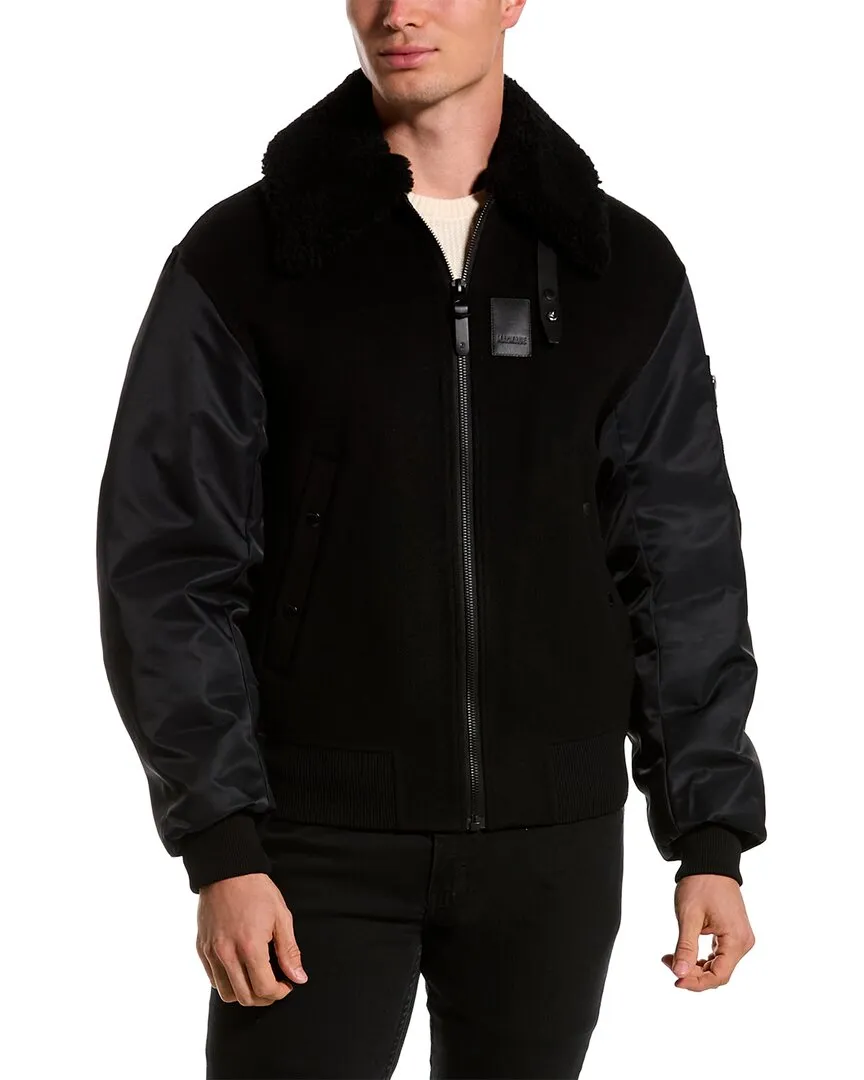 Mackage Leonard Wool Bomber Jacket