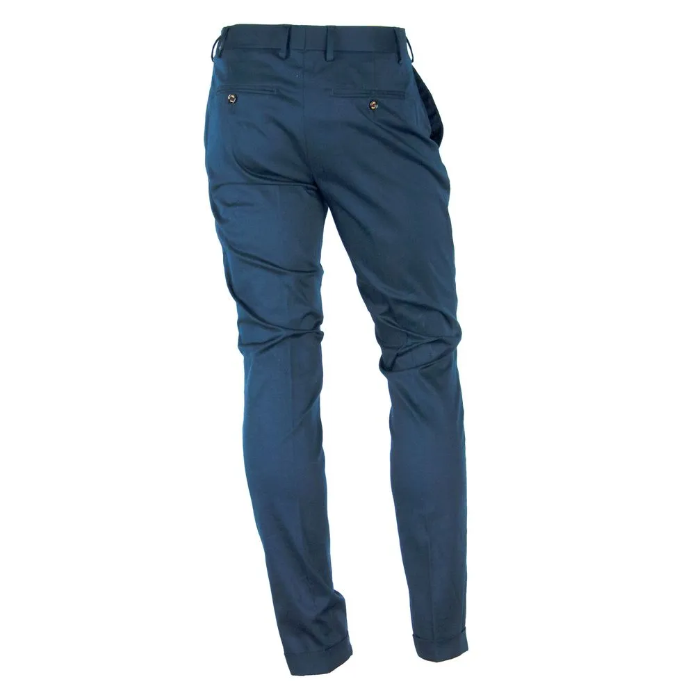 Made in Italy Elegant Summer Cotton Blend Men's Trousers