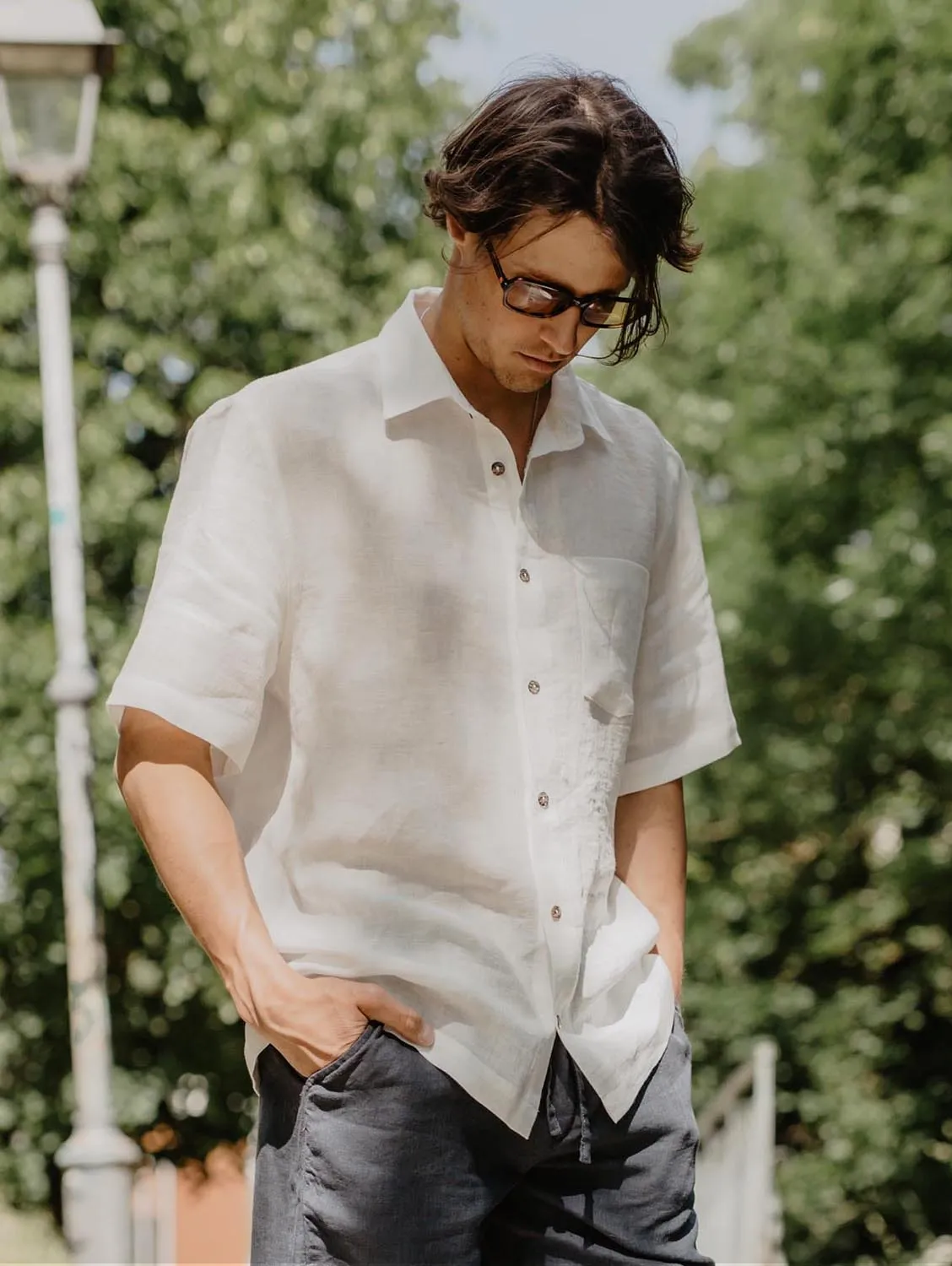 Magnus Men's Linen Oversized Shirt | Multiple Colours