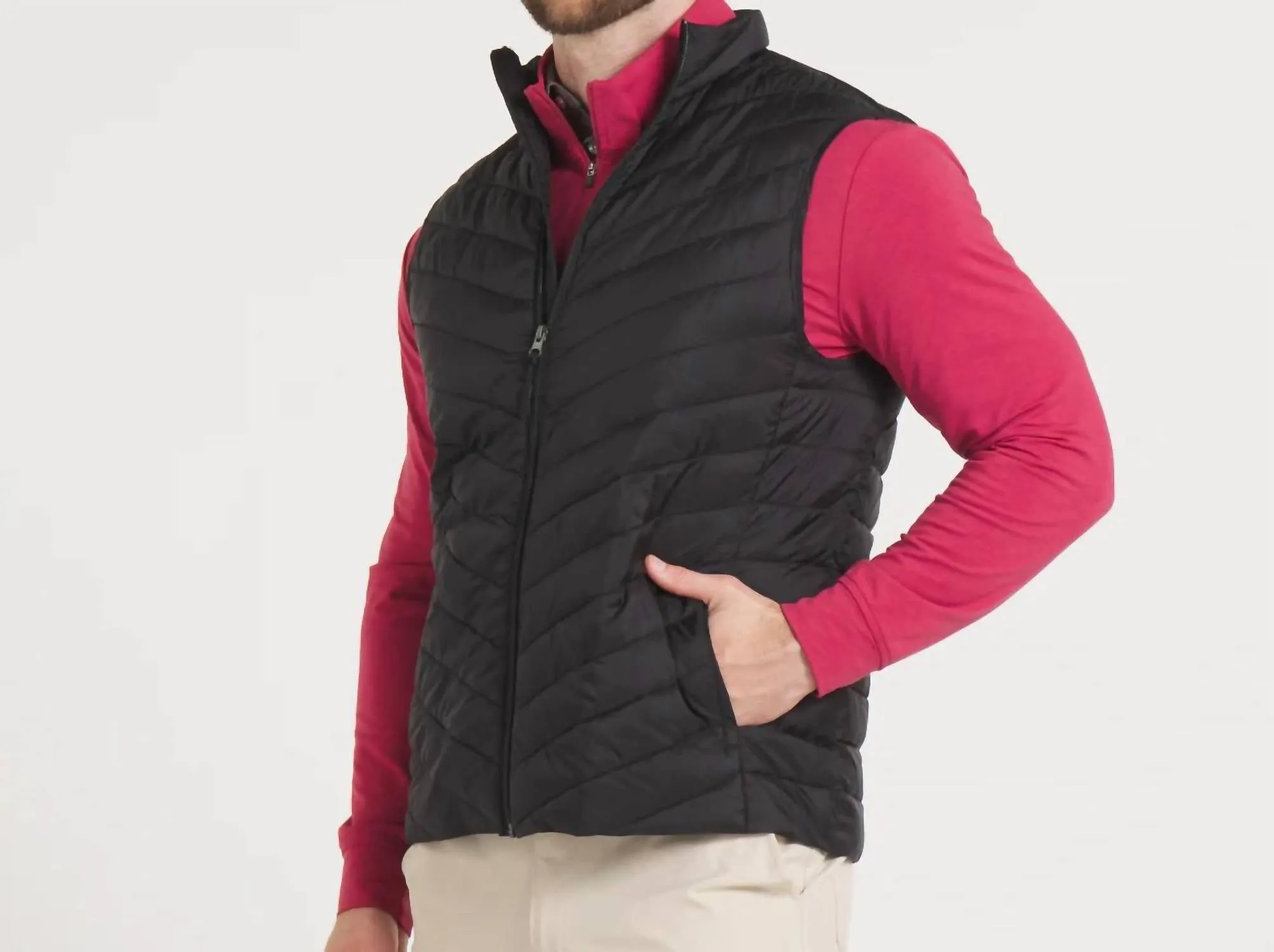 Mallard Quilted Performance Vest In Black