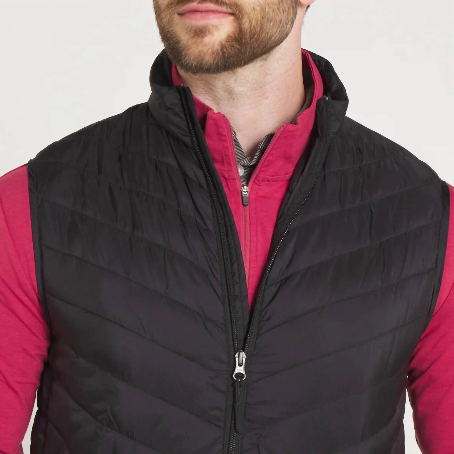 Mallard Quilted Performance Vest In Black