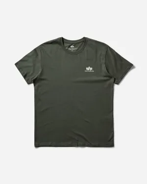 Men's Basic Small Logo T-Shirt Dark Olive