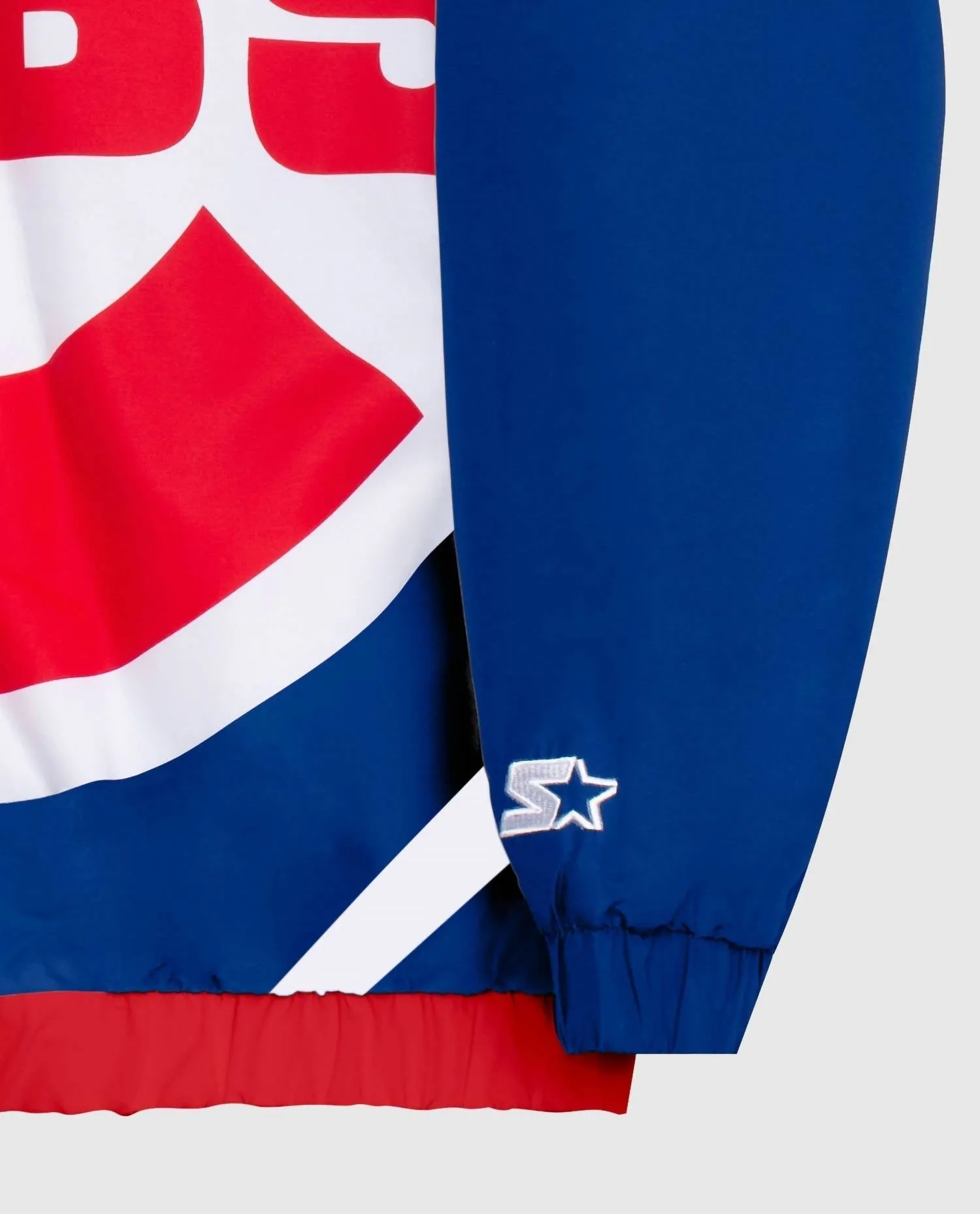 Men's Chicago Cubs Hooded Nylon Full Zip Jacket In Blue