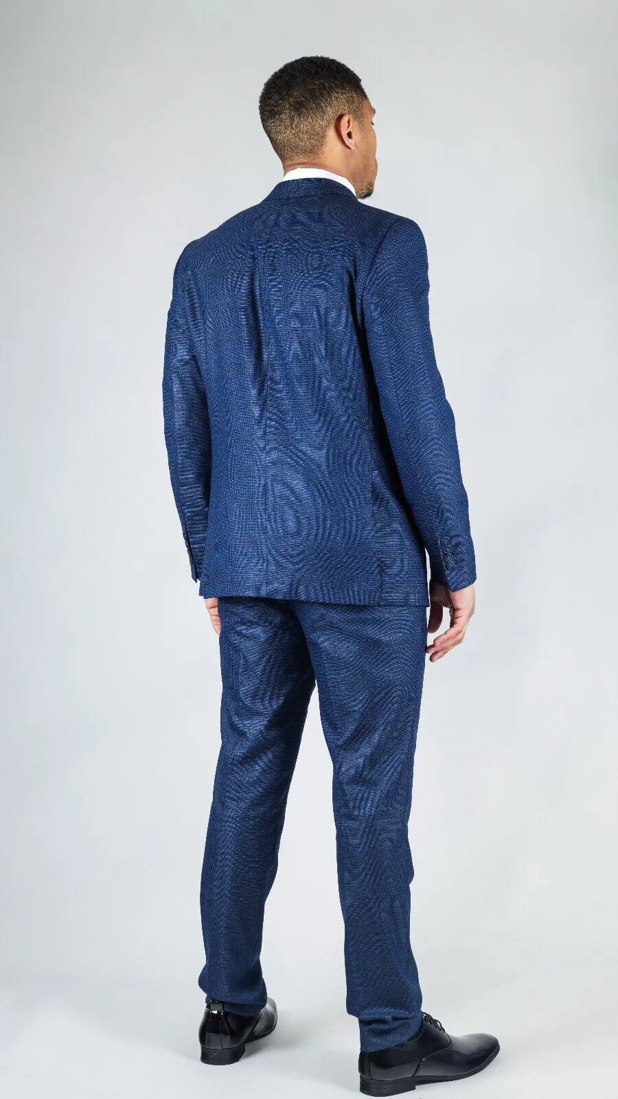 Men's Classic Blue Double Breasted 2-Piece Suit
