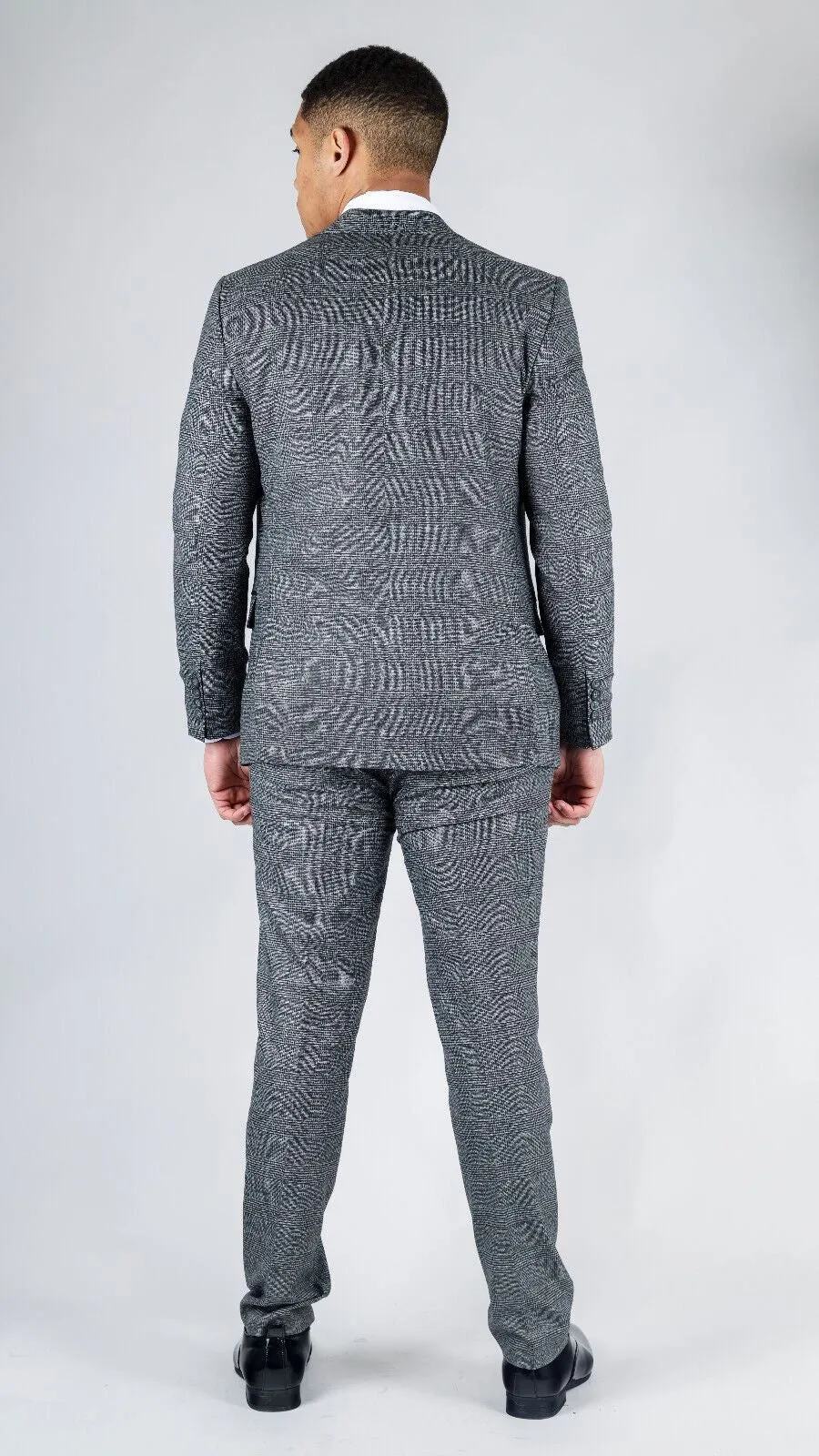 Men's Classic Grey Double Breasted 2-Piece Suit