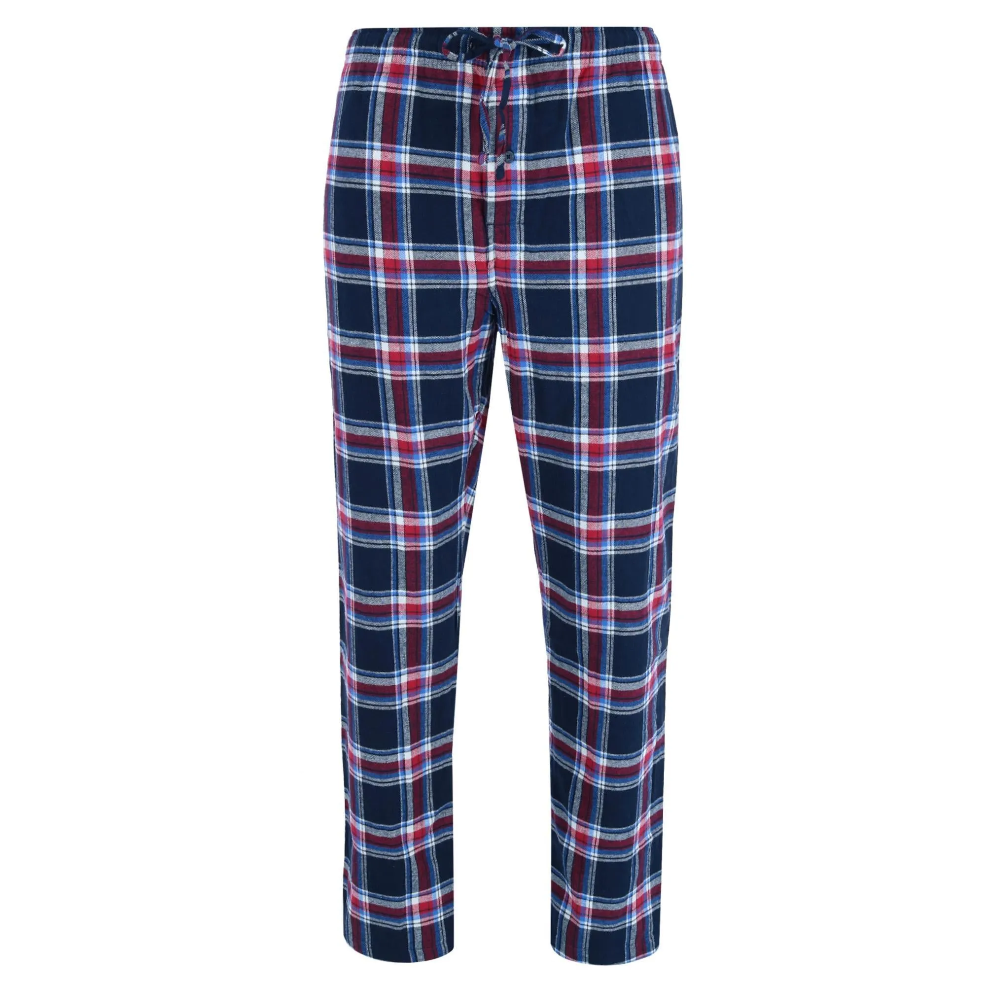 Men's Cotton Long Sleeve Shirt and Flannel Pajama Pants