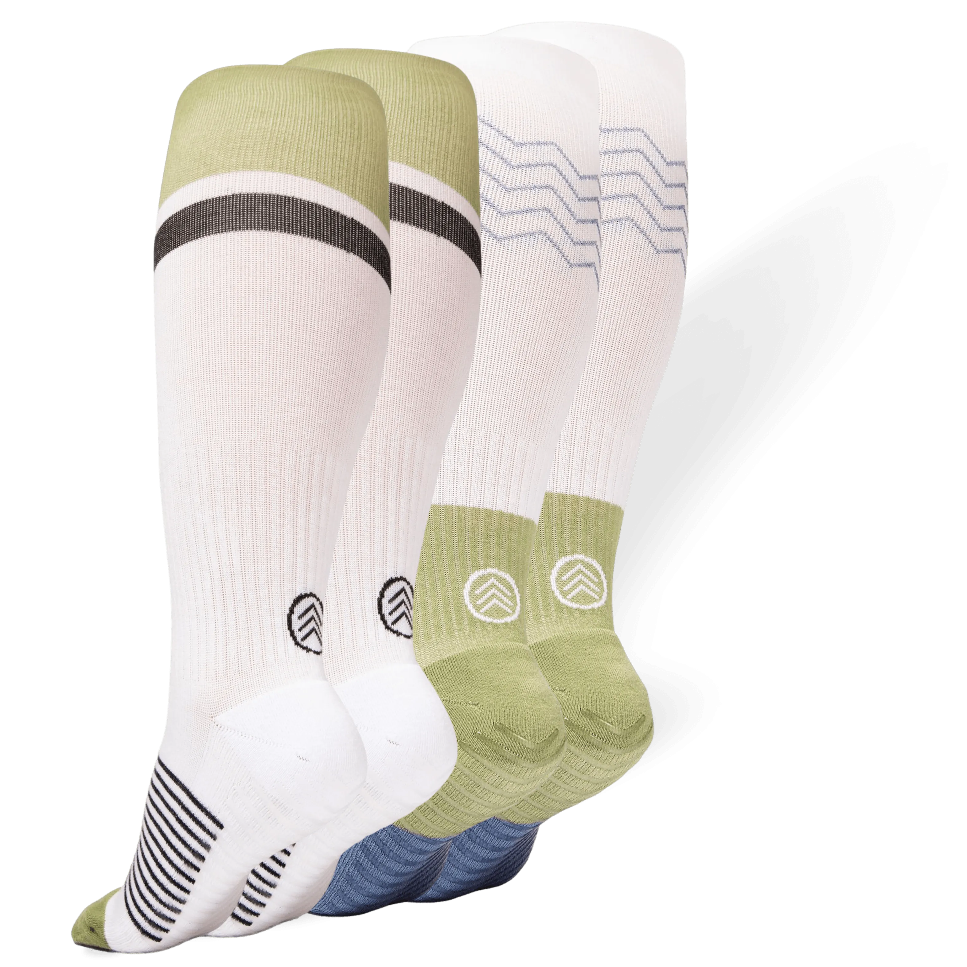 Men's Extended Size Compression Socks with Grips (Pack of 2)