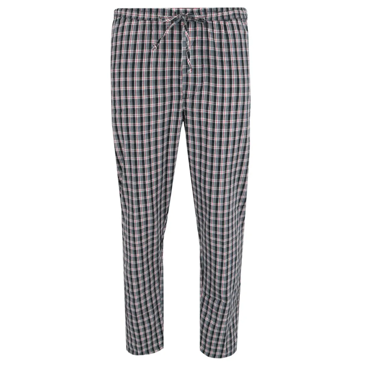 Men's Henley Short Sleeve and Plaid Pajama Pant Set