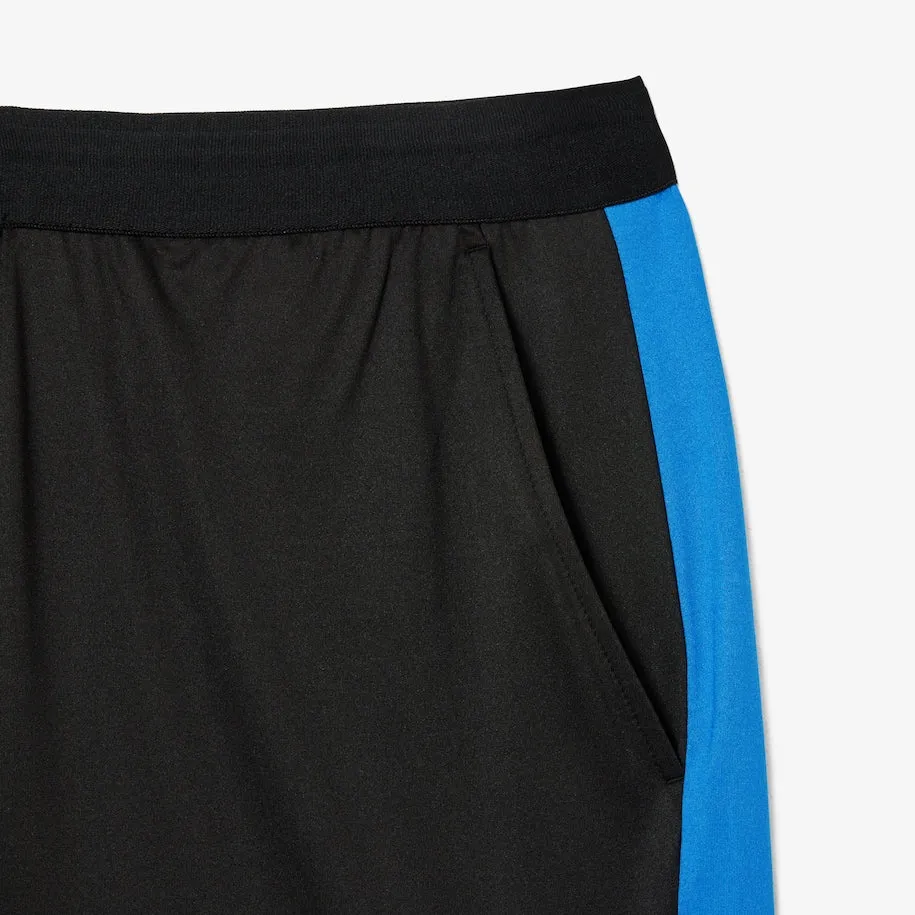 Men's Lacoste Tennis x Daniil Medvedev Regular Fit Shorts  Black / Blue Patagonia Clothing
