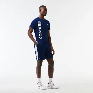 Men's Lacoste Tennis x Daniil Medvedev Regular Fit Shorts  Navy Blue / White Patagonia Clothing