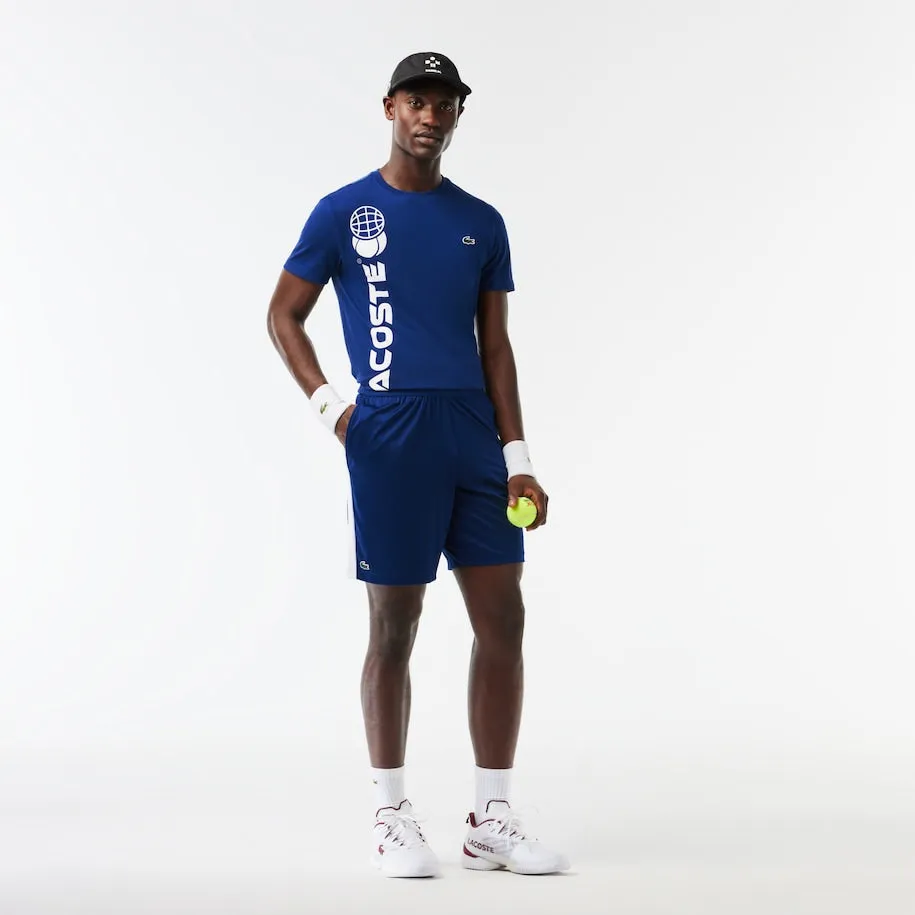Men's Lacoste Tennis x Daniil Medvedev Regular Fit Shorts  Navy Blue / White Patagonia Clothing