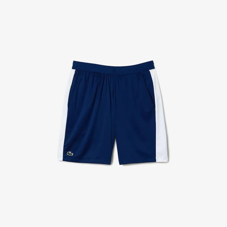 Men's Lacoste Tennis x Daniil Medvedev Regular Fit Shorts  Navy Blue / White Patagonia Clothing