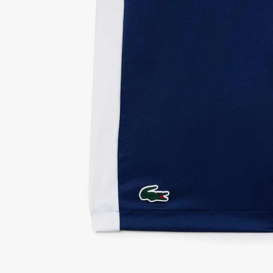 Men's Lacoste Tennis x Daniil Medvedev Regular Fit Shorts  Navy Blue / White Patagonia Clothing