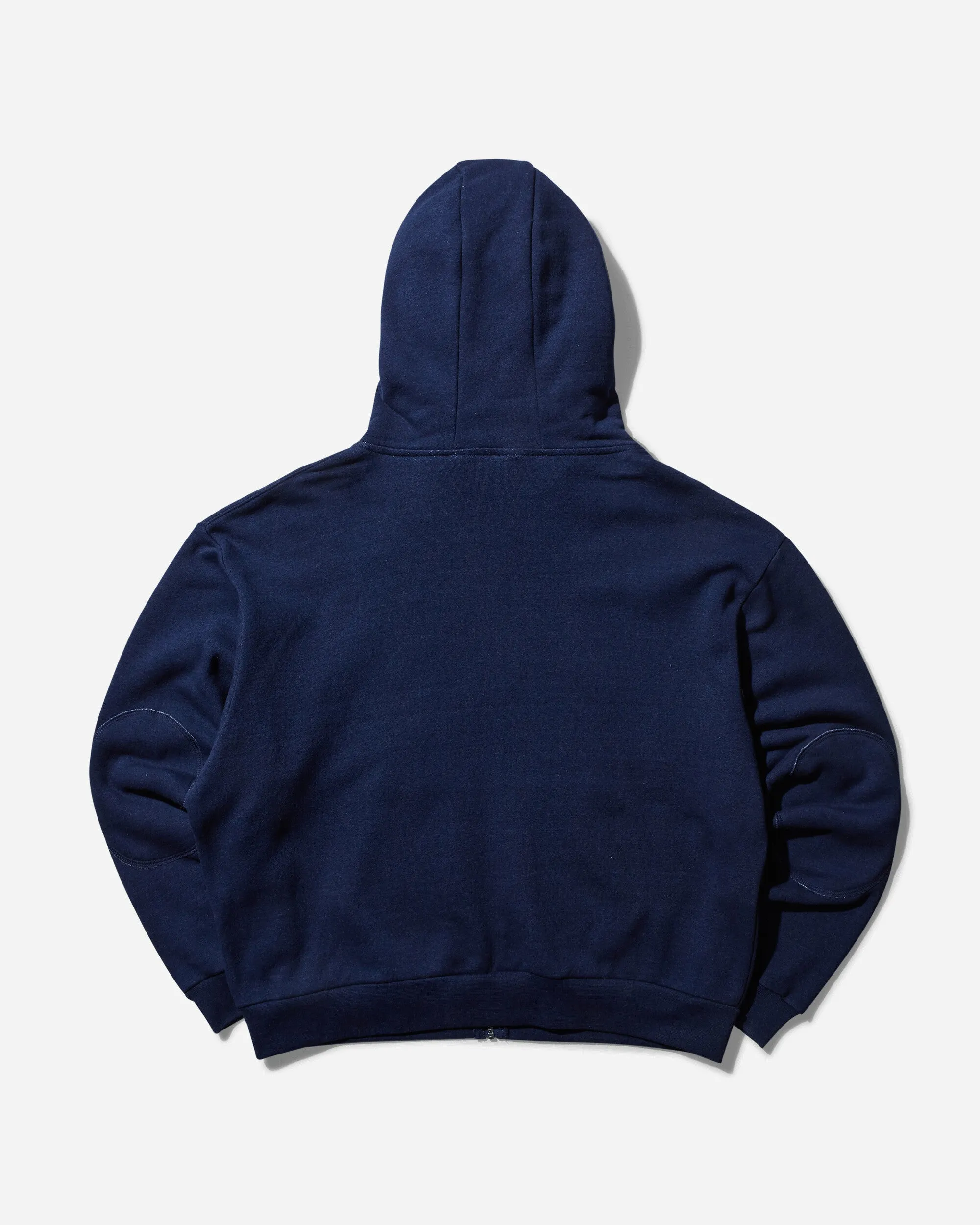 Men's Padded Elbow Zip-Up Hoodie Indigo
